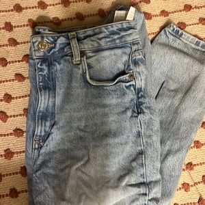 zara high waisted mom jeans